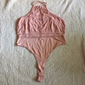 Fashion Nova Pink Mesh Top